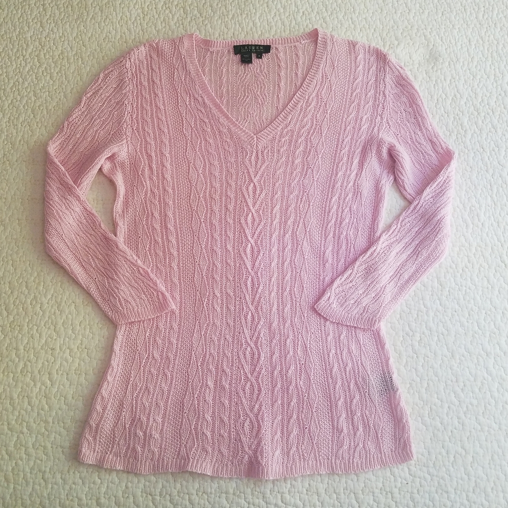 LRL 100% Linen Knit Sweater